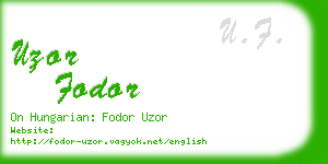 uzor fodor business card